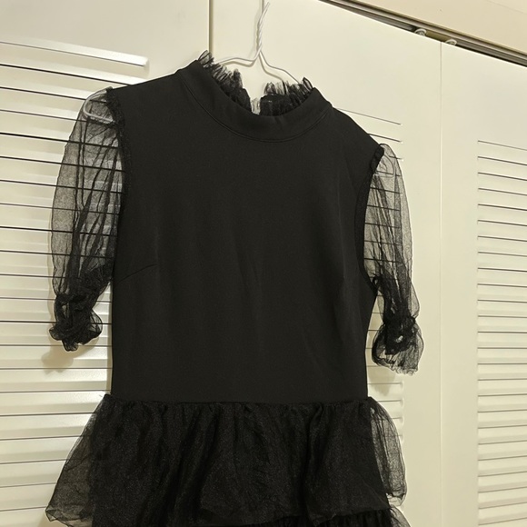 Black ruffle dress - Picture 3 of 5